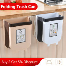 Kitchen Folding Trash Can Foldable Dustbin Garbage Rubbish Bin Car Garbage Can Recycle Hangable Garbage Bin Kitchen Accessories 2024 - buy cheap