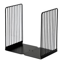 1 Pair Bookend Book Stand Support Simple Iron Desktop Non Slip Rack Shelf Holder XXUC 2024 - buy cheap