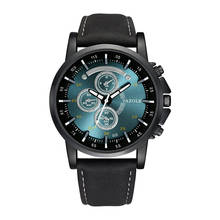 Yazole luminoso-Reloj de pulsera de cuarzo para hombre, de lujo, de marca superior, de cuero, para ocio, 2020 2024 - compra barato