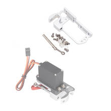 Dispositivo de tiro de aluminio ligero, interruptor Servo dispensador, adaptador de lanzador de Dron, sistema de caída de aire para Servo MG995 25T, brazo Servo 2024 - compra barato