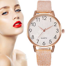 Часы наручные женские кварцевые, роскошные модные простые, классический дизайн, с кожаным ремешком 2022 - купить недорого