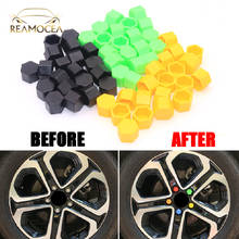 Reamocea 20x 19mm Silicone Hexagonsal Decals Car Wheel Lug Nut Bolt Hub Cover Protective Tyre Valve Screw Cap Antirust Caps Rims 2024 - buy cheap