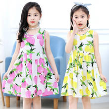 Платье детское летнее, с цветочным принтом, От 4 до 14 лет 2024 - купить недорого