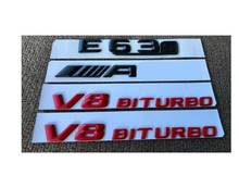 Matte Black/Red E63s for AMG V8 BITURBO Sticker Emblem for E63s AMG 2024 - buy cheap