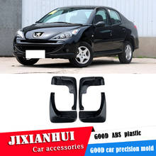 Protetores contra lama para peugeot 207 2009-2013, proteção frontal com a cor e para-lama traseira para-lamas modificado especial 2024 - compre barato