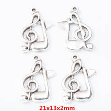 60 pieces of retro metal zinc alloy Note Pendant for DIY handmade jewelry necklace making 8073 2024 - buy cheap