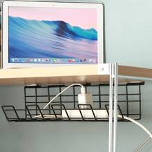 Under Desk Strong Hanging Basket Cable Management Rack Compact Organizer Table Bottom Power Cable Wire Organizer Plug Holder 2024 - buy cheap