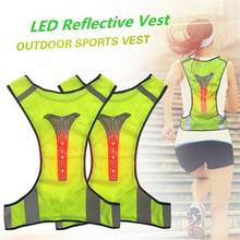 Luminous Vest Led Reflective Vest Safety Warning For Night Running Riding High Visibility Jackets Cycling Vests LED 2024 - buy cheap