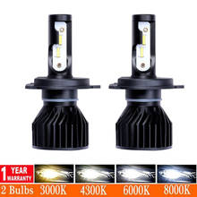 Muxall 12000LM H11 H1 H4 H7 LED Canbus No Error Car Headlight Bulbs 80W 6000K 4300K 8000K 9005 9006 H8 Auto Fog Lights 12V 2024 - buy cheap