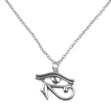 Модное бронзовое ожерелье с подвесками в виде древнего египетского глаза хора, Короткая Длинная Круглая цепочка-чокер, ювелирные изделия, подарок для мужчин и женщин, бижутерия 2024 - купить недорого