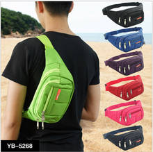 New Men's Casual Sport Travel Outdoor Nylon Waist Packs Hip Belt Bag Purse Pouch Solid Chest Bag Fashion 2024 - buy cheap