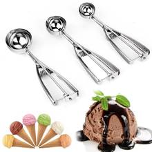 Ice Cream Scoop Kitchen Tools 3 Size Stainless Steel Spring Handle Mash Potato Watermelon Ball Scoop Home Kitchen Accessories 2024 - buy cheap