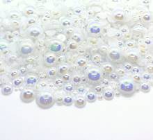1000 perlas de imitación semiredondas, 2mm, 3mm, 4mm, 5mm, 3mm, Blanco AB, Gema redonda, 100 Uds. 2024 - compra barato