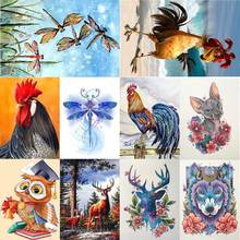 5D DIY Round Full Drill Diamond Painting Animal Embroidery Cross Stitch Mosaic Kits 5D Home Decor 2024 - buy cheap