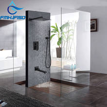Bathroom Shower Faucets Wall Mounted Rainfall Shower Head Dual Triple Mixer Valve Bath Shower Set 2024 - buy cheap