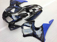 Kit de carenado de motocicleta para HONDA CBR900RR 96 97 CBR 900RR 893 de 1996, 1997 ABS llamas azules negras juego de carenados + regalos HE01 2024 - compra barato