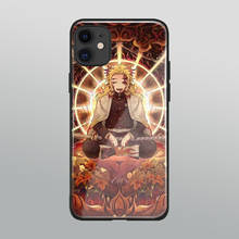 Kyojuro Rengoku anime glass phone case shell for iPhone 6s 7 8 x xr xs 11 pro max Samsung S note 8 9 10 20 Plus ultra cover 2024 - buy cheap