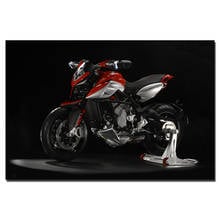 Agusta capa de parede com 800cc para pintura em tela de motocicleta, pôster para veículo, impressão de fotos para sala de estar 2024 - compre barato