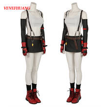 VEVEFHUANG Final Fantasy VII Remake Tifa Lockhart Cosplay Costume Halloween Adult Women Sexy Costumes Tifa Outfit Custom Suit 2024 - buy cheap