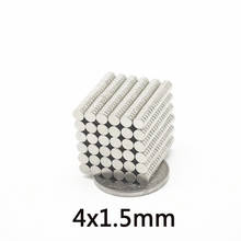 100-1000PCS  4x1.5 Thin Neodymium Strong Magnet Permanent Small Round Magnet 4x1.5mm Powerful Magnetic Magnets  Disc 4*1.5 2024 - buy cheap