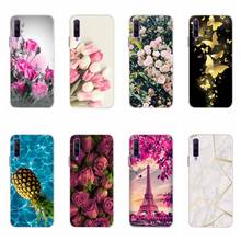 Capa de silicone tpu macio para funy9s, capa 6.59 polegadas com padrão de flor, para modelos y9s 2019 e y9 s 2024 - compre barato