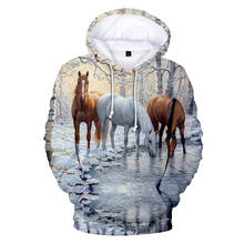 Cosmic horse art animal leisure Harajuku cartoon sportswear pullover 3d printing/hoodie/sweatshirt/jacket/male/female 2024 - buy cheap