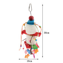 Bird Swing Chew Wooden Loofah Toy Parrot Cage Toy for Cockatiel Budgie 2024 - buy cheap