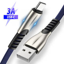 Cabo de carregamento rápido, usb tipo c para huawei p30 p20 mate 30 samsung galaxy s10 a50 a80 note 10 plus 3m 2m cabo usb tipo-c 2024 - compre barato