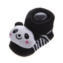 Panda-meias infantis antiderrapantes 3d, fofas, bebê menino menina, antiderrapante 0-12 meses 2024 - compre barato
