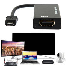 Cable adaptador HD compatible con Micro USB a HDMI, macho a hembra, 1080P, Cable de Audio y vídeo HD, convertidor MHL para TV, PC y portátil 2024 - compra barato