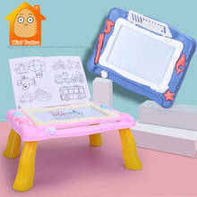 Цветная магнитная доска для рисования для детей, цветная пластиковая доска для рисования, стол для раннего развития, игрушки для детей, подарки 2024 - купить недорого