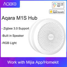 Блок управления умным домом Aqara M1S, светодиодный ночсветильник RGB Zigbee 2021 Siri, голосовое управление через приложение, управление через приложение Mijia HomeKit, 3,0 2024 - купить недорого