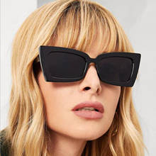 Óculos de sol feminino de borboleta, óculos de sol quadrados, de marca de luxo, design pequeno, uv400 2024 - compre barato