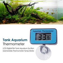 Термометр для аквариума, водонепроницаемый, цифровой ЖК-дисплей, подводная температура, с присоской 2024 - купить недорого