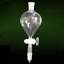 1 шт. 125 мл 24 # шаровая прозрачная лабораторная стеклянная разделительная Воронка с заземляющим горлышком Стеклянная Пробка для лабораторного стекла 2024 - купить недорого