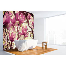 Пользовательские 3D фото обои Розовый Цветок Цветение 3d гостиная спальня ТВ фон Настенные обои домашний декор настенные Стикеры 2024 - купить недорого