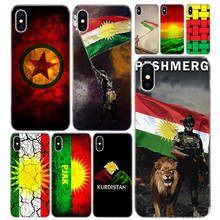 Bandeira do leão do curdistão capa para o iphone 13 12 11 pro 7 8 6s plus + x xs max xr 5 5S se moda arte tpu coque escudo boné 2024 - compre barato