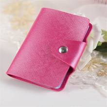 Solid Color 24 Pockets Credit Card Holder 12 Bit 2sided Card Case Business ID Card Organizer Portable Men Women Wallets Purse 2024 - buy cheap