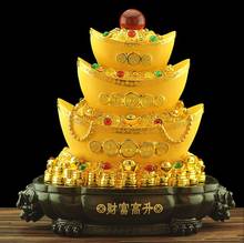 Resin gold ingot cornucopia feng shui creative fortune home crafts decoration 2024 - buy cheap