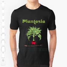 Plantasia/новейший модный дизайн, хлопковая Футболка с принтом, 6xl, большой размер, Plantasia Mort Garson, Mother Earth 2024 - купить недорого