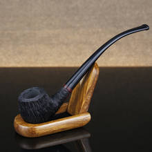 3MM Filter Briar wood Tobacco pipe Bent Type Smoking pipe Wooden Handmade cigarette pipe cut tobacco pipe accessory Dad's gift 2024 - buy cheap