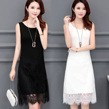 Dresses for Women 2021 Spring New Lace Strap Vest Dress Women's Mesh Dress Vestido De Mujer 2024 - buy cheap