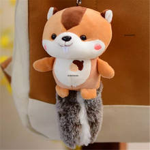 Cute 3Colors - NEW Squirrel - 9CM Stuffed Plush Toy Dolls , Kid's Gift Key Chain Plush Animal TOY DOLL 2024 - buy cheap