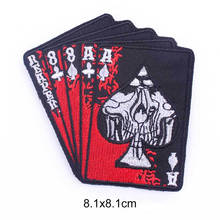 Patch Fusible Clothing Applications Punk Skull New Arrived Art Quality Bikers Painting Jacket Cowboy Iron On Patches On Clothes 2024 - buy cheap