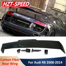 Alerón trasero de fibra de carbono estilo R8 PPI para Audi R8 GT V8 V10, modificación de coche, 2008-2014 2024 - compra barato