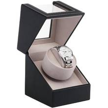 EU Plug High Class Motor Shaker Watch Winder Holder Display Automatic Mechanical Watch Winding Box Jewelry Automatic Watches Box 2024 - buy cheap