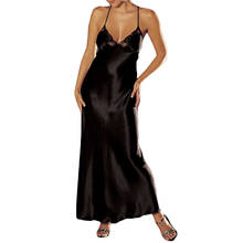 Sexy Women Nightdress Long Casual Sleepwear Nightgown Slip Dress Lace Homewear Bathwear Sleepingwear Silk Sleepwear Hot  #W 2024 - buy cheap