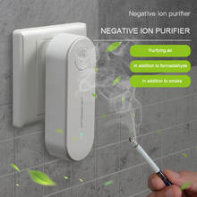 Mini purificador de aire de iones negativos para mascotas, desodorizador de olores, enchufe desodorizador, eliminación de humo de aniones y formaldehído 2024 - compra barato
