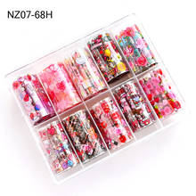 1Box Nail Foil Transfer Sticker For Valentine's Day Festival 10 Rolls/Box  Foil Paper New Starry DIY Nail Transfer Decals 2024 - buy cheap