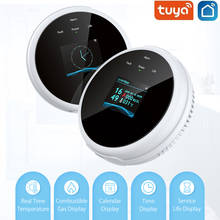 Tuya WIFI Smart Gas Detector Household Gas Leak Alarm APP Remote Push Alarm Work With Digoo Life Smartlife Tuya APP HomeSecurity 2024 - buy cheap